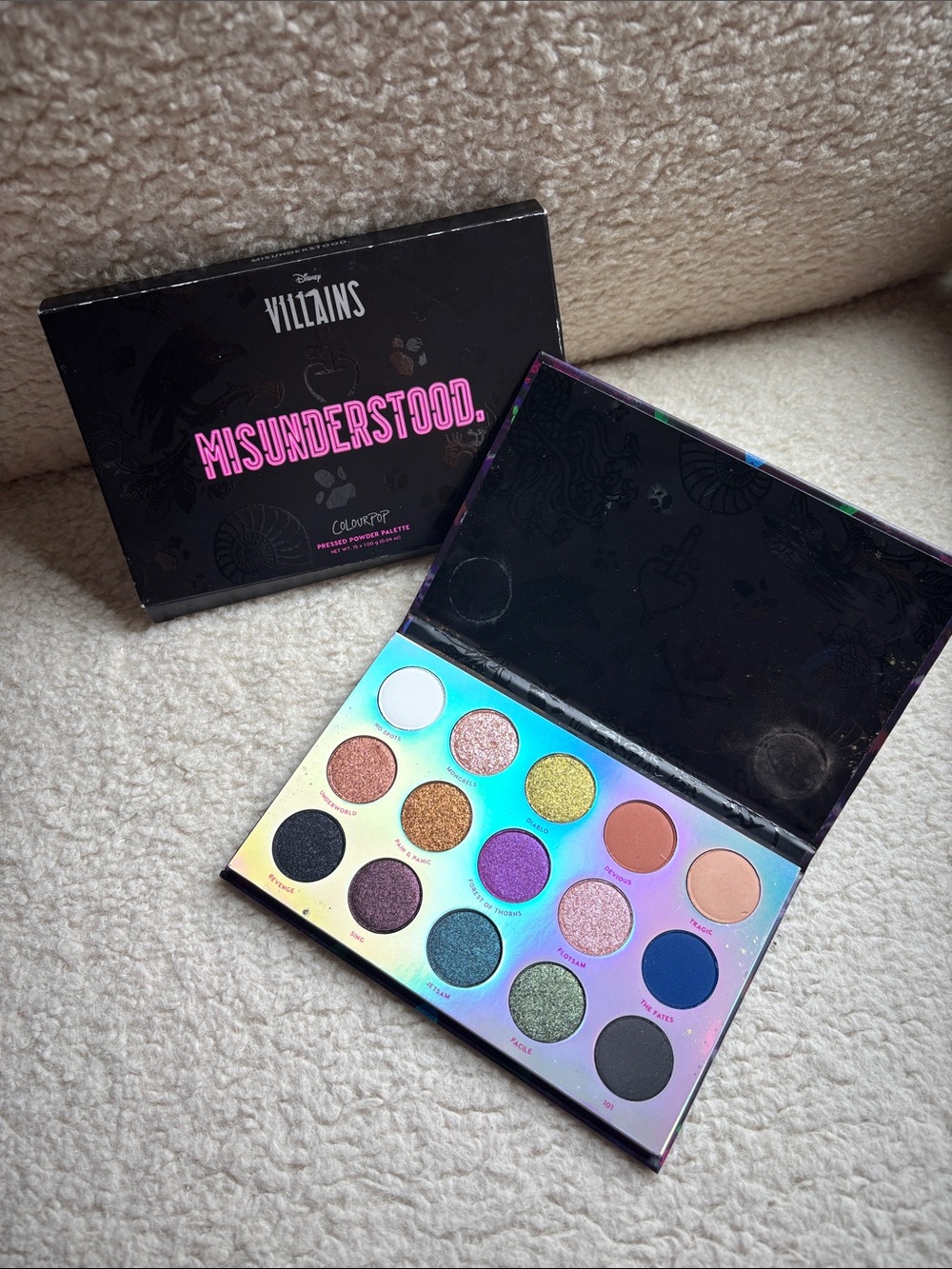 ColourPop Disney Villains 'Misunderstood' Eyeshadow Palette, Limited Edition